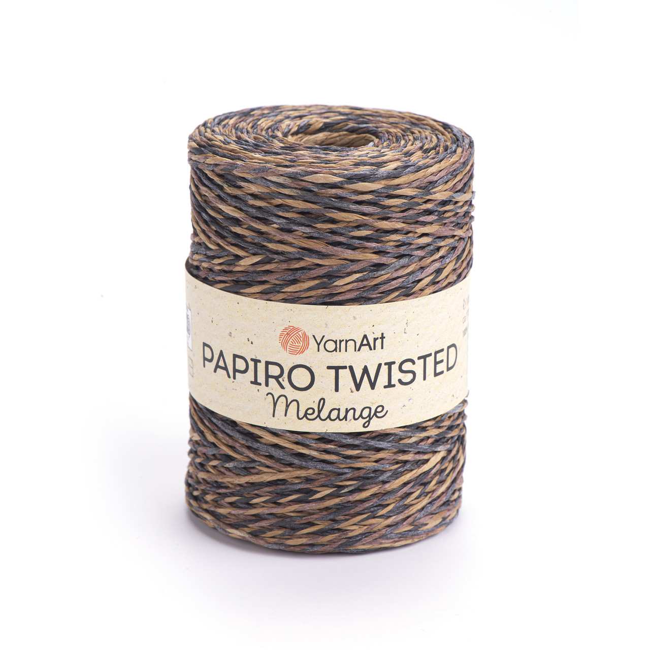 YarnArt PAPIRO TWISTED MELANGE (Папіро Твістед Меланж) № 2309 (Рафія натуральна для в'язання капелюхів, сумок), фото 1