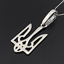 СРІБНИЙ ЛАНЦЮЖОК ЧОЛОВІЧИЙ З ПІДВІСКА ГЕРБ. ЧОЛОВІЧИЙ КУЛОН ТРИЗУБ І ЦЕПОЧКА НА ШИЮ. СРІБЛО 925 70 см, фото 6