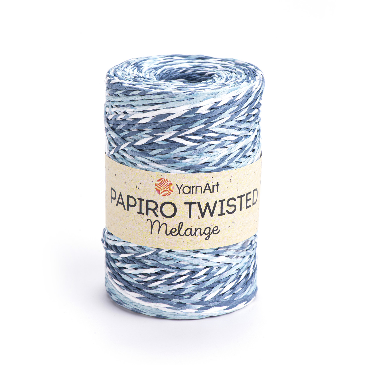 YarnArt PAPIRO TWISTED MELANGE (Папіро Твістед Меланж) № 2311 (Рафія натуральна для в'язання капелюхів, сумок), фото 1