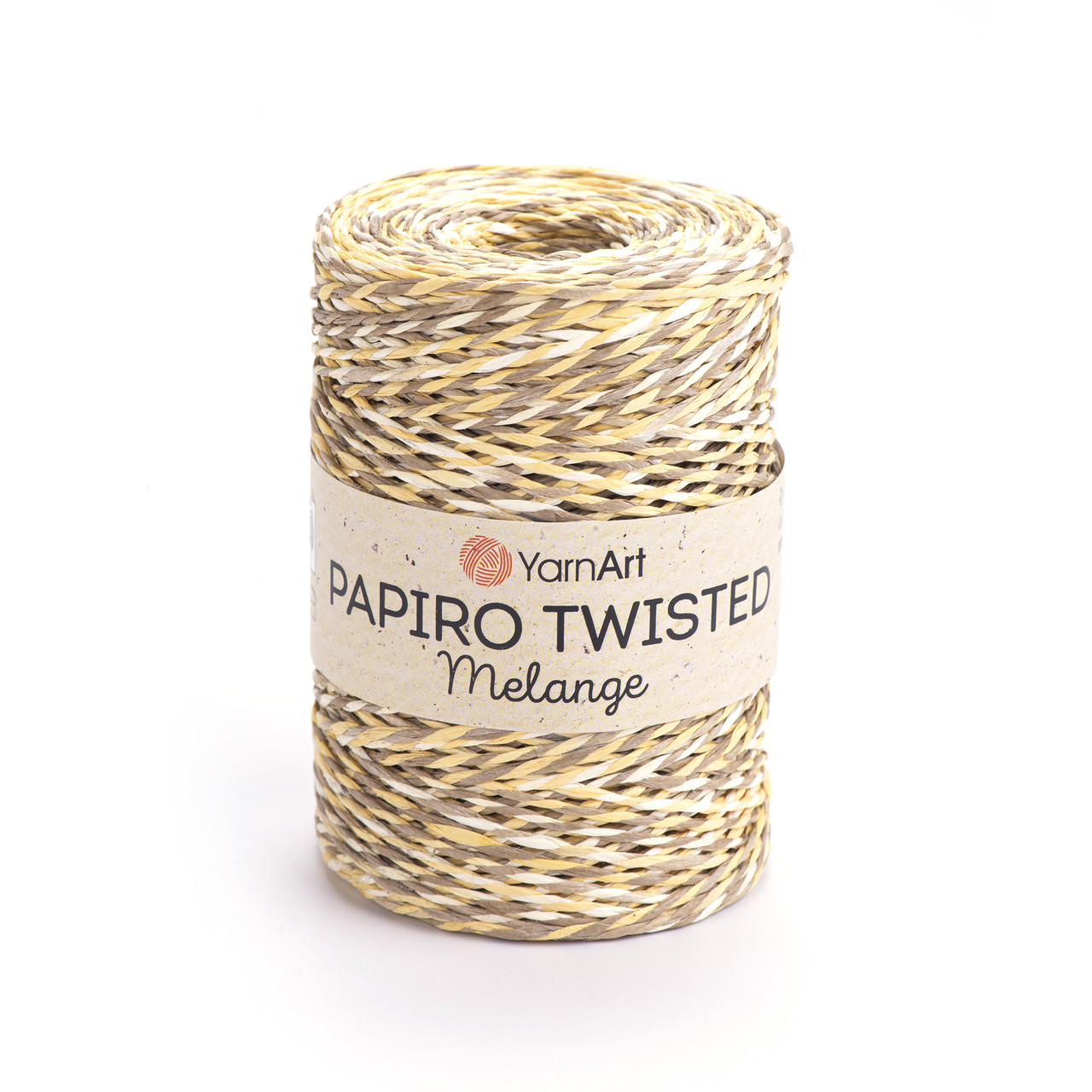 YarnArt PAPIRO TWISTED MELANGE (Папіро Твістед Меланж) № 2313 (Рафія натуральна для в'язання капелюхів, сумок), фото 1