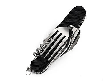 Набір Туристичний(ложка-вилка) L48 чорний