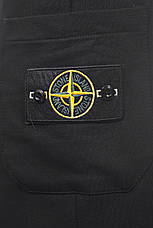 Шорти чоловічі трикотаж Stone Island 25-25S-09714 чорні, фото 5