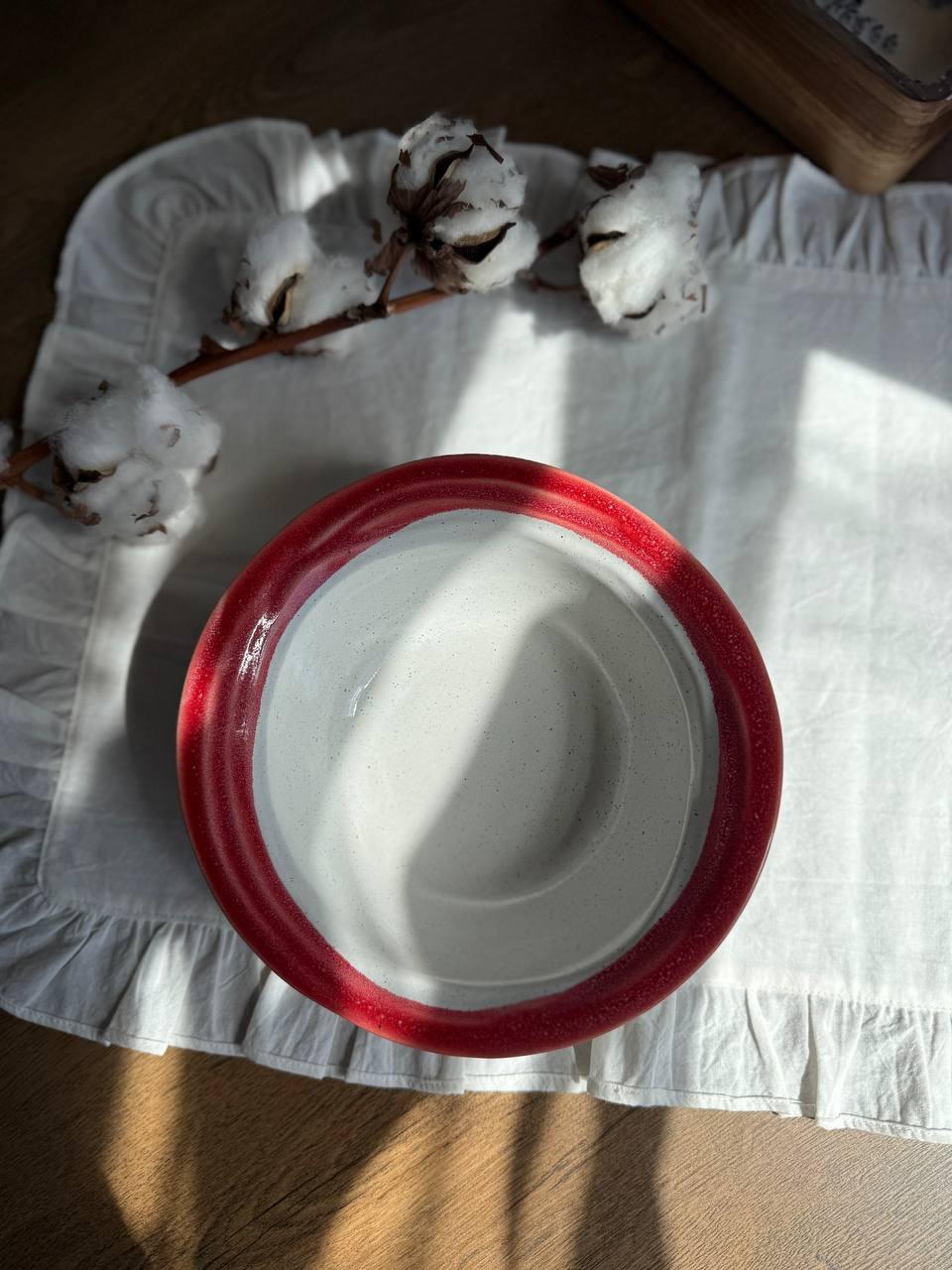 Тарілка Супова 500 мл Капучино Red, фото 1