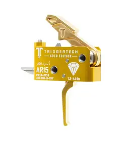 УСМ TriggerTech Diamond Gold Straight Flat для AR15 (регульований двоступінчастий)