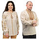 Лляна вишиванка Етніка (бежевий), розміри S,M,L,XL,2XL,3XL, фото 6