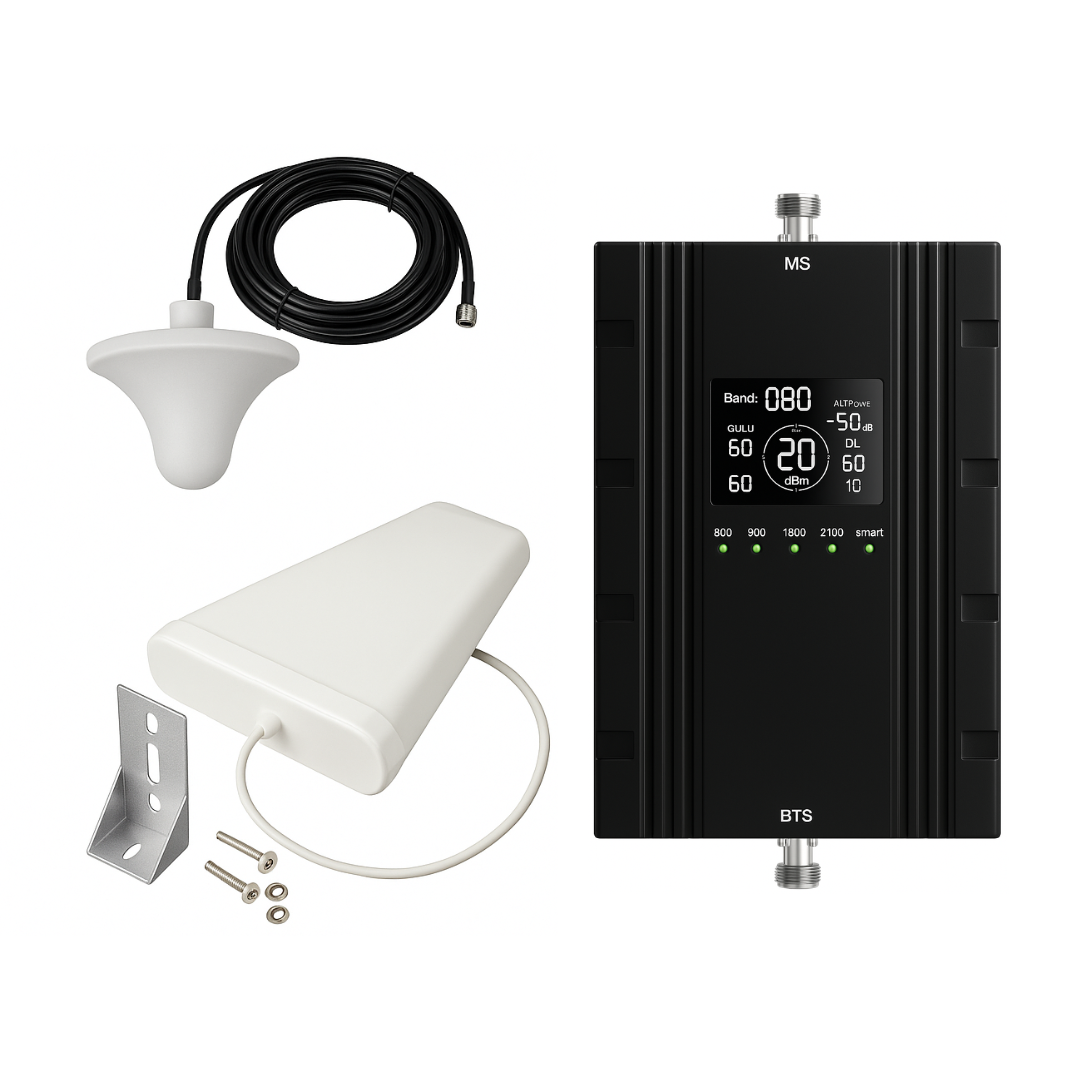 Комплект GSM Репітер Lintratek AA20 800/900/1800/2100/2600MHz з антеною 10 Дб