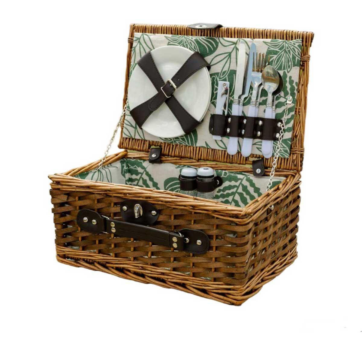 Кошик для пікніка на 2 персони 38 x 26 x 18 см LU010