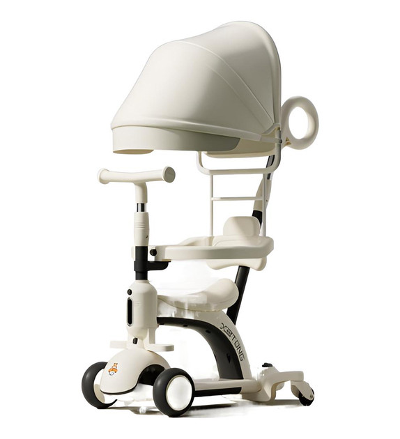 Дитячий велосипед беговел Smart Baby XB-668-B 5в1 з бортиком, козирком, батьківською ручкою, різні кольори