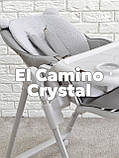 Стільчик дитячий для годування з регульованою спинкою El Camino ME 1037 CRYSTAL Bear Gray Сірий, фото 3