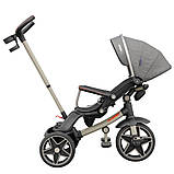 Дитячий триколісний велосипед-коляска TILLY DYNAMIC T-3810 з батьківською ручкою Сірий, фото 4