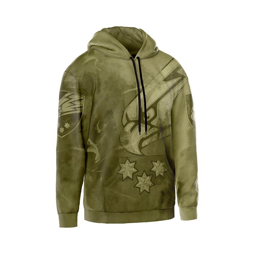 Худі чоловіче з принтом «25-та окрема повітрянодесантна бригада. Небесний вартовий» принт 2