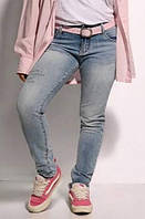 Джинси жіночі скіні блакитні обтислі стрейч
