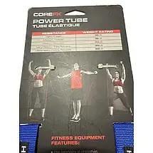 Експандер для тренувань COREFX Power Tube Elastique 4 Heavy Robuste червоний (9 кг), фото 3