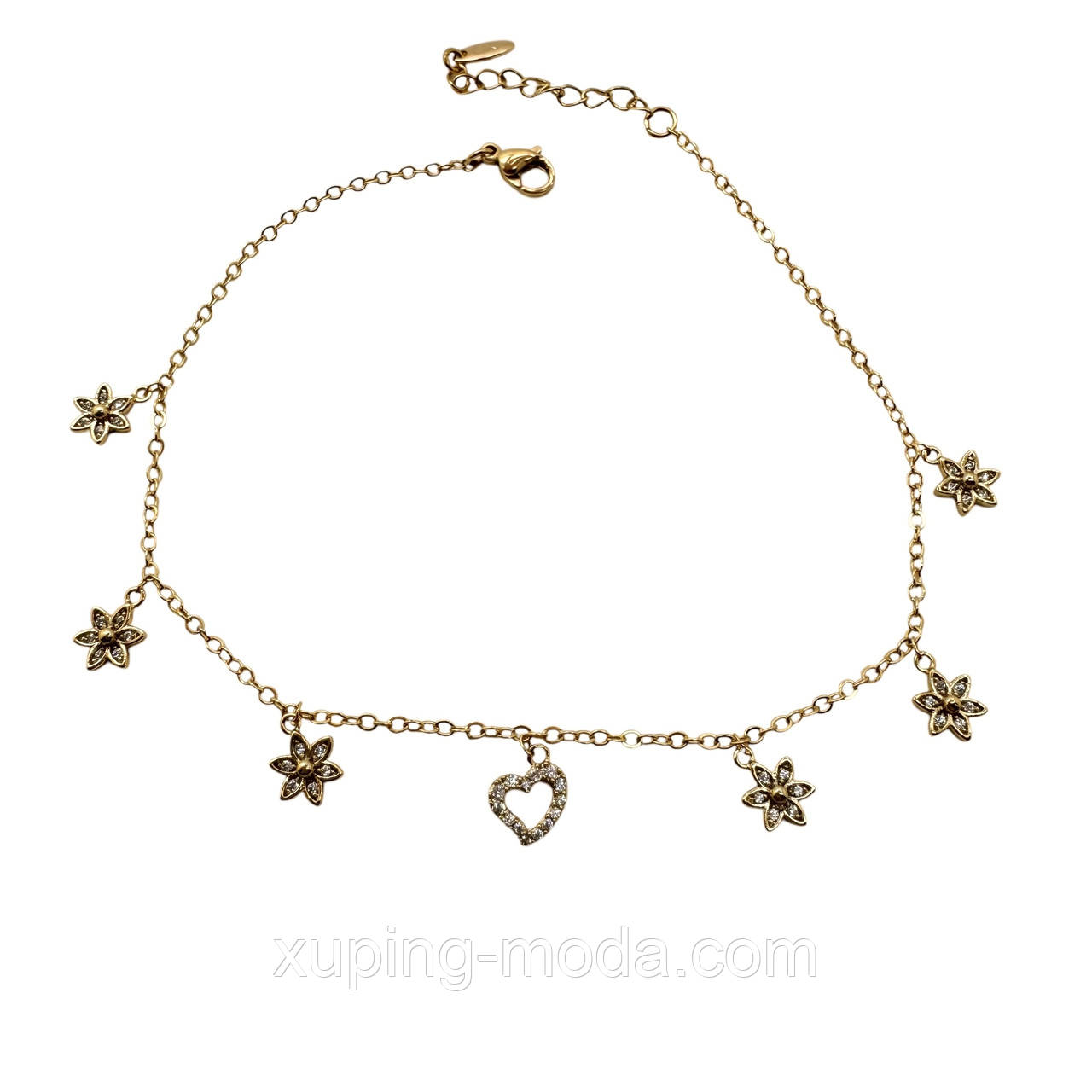 23+4 см. Браслет для ноги xuping, фото 1