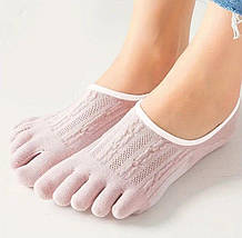 Набір жіночі підслідники з пальцями (34-37) сліди 5 пар, фото 3