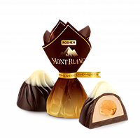 Цукерки Рошен Roshen Монблан з цілим лісовим горіхом 1 кг