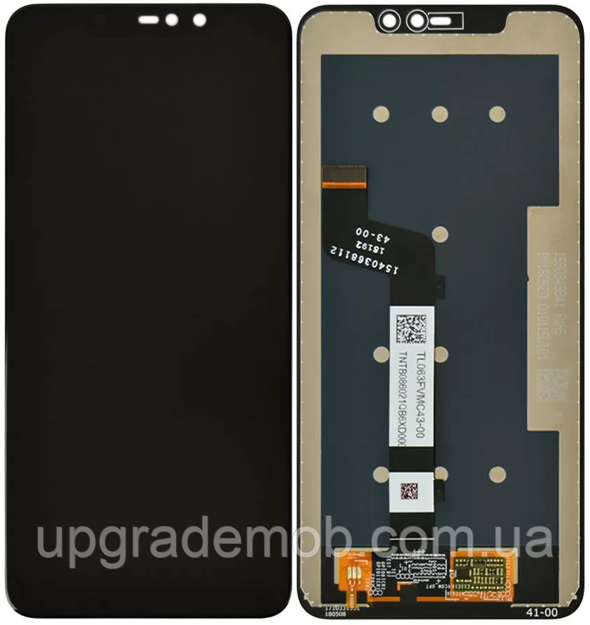 Дисплей модуль тачскрин Xiaomi Redmi Note 6 Pro чорний оригінал, фото 1