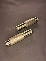 Згін нержавіючий довгий Ду25 (1") різьбовий, н/ж сталь AISI 304, Ру20 (Class 150), BSPP, без комплекту