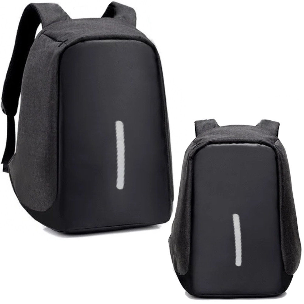 Міський рюкзак антизлодій c USB (45х30х10 см) Bobby, Чорний / Місткий рюкзак для ноутбука, фото 1