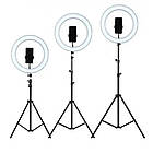 Штатив розкладний для кільцевої LED лампи 0,66-2 м / Штатив стійка тринога для кільцевих ламп та спалаху, фото 10