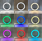 Кільцева лампа 26 см від USB, RGB MJ260 Soft Ring Light / Світлодіодна LED лампа з тримачем, фото 2