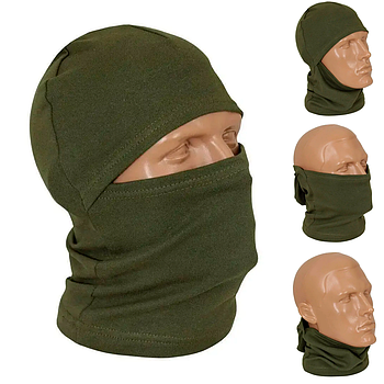 Осіння балаклава 2в1 Олія / Балаклава трансформер / Маска балаклава / Підшоломник