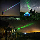 Потужна лазерна указка до 10км + насадка Green Laser YL-303, Зелена / Акумуляторний лазер зелений, фото 2