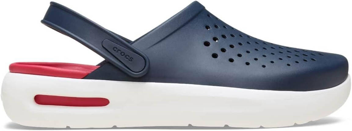 Crocs InMotion Clog Navy / Red | Чоловічі та жіночі сабо Крокс Інмоушн темно-сині з червоною підошвою, фото 1