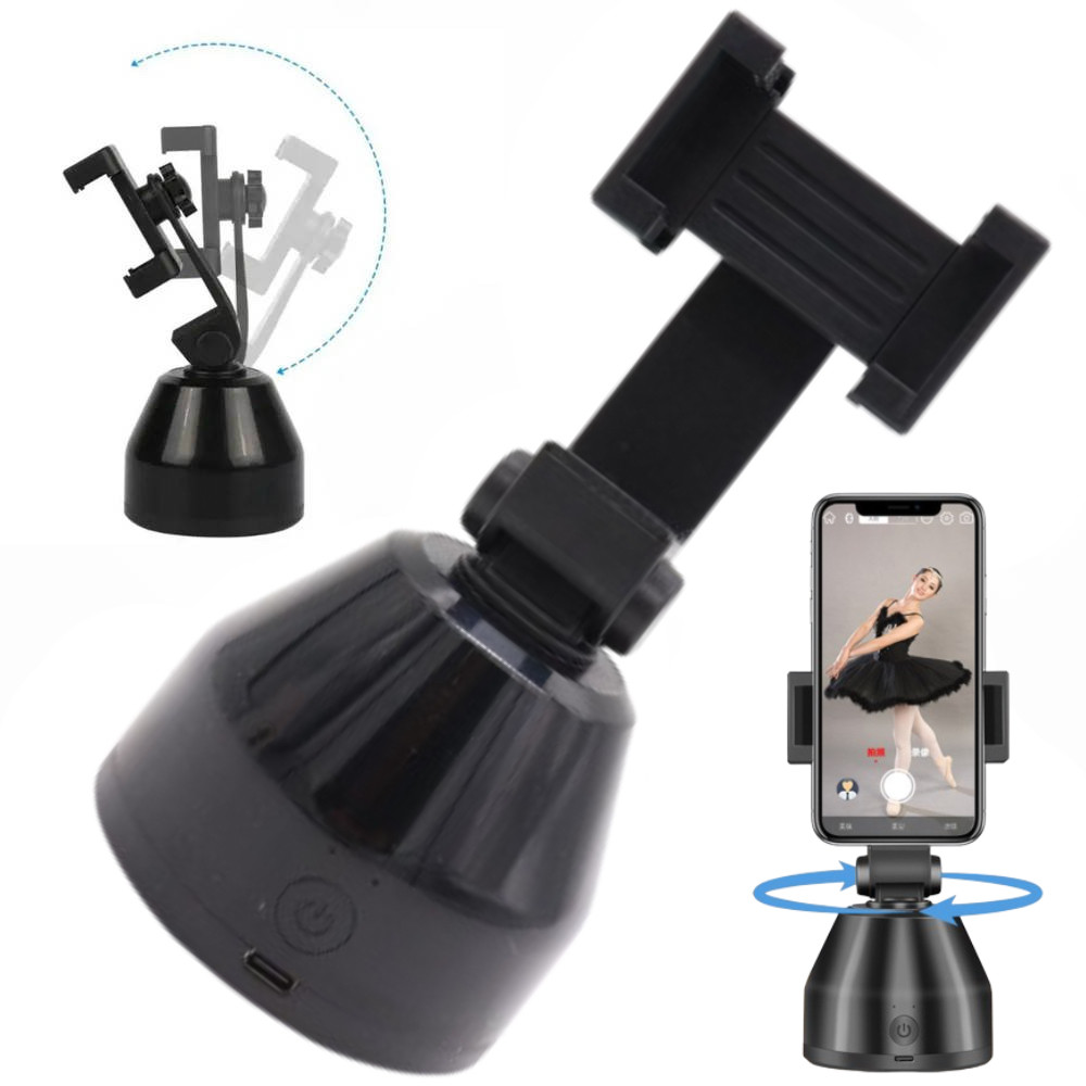 Тримач для телефону з датчиком руху Holder Robot Cameraman 360/Поворотний штатив для смартфона, фото 1
