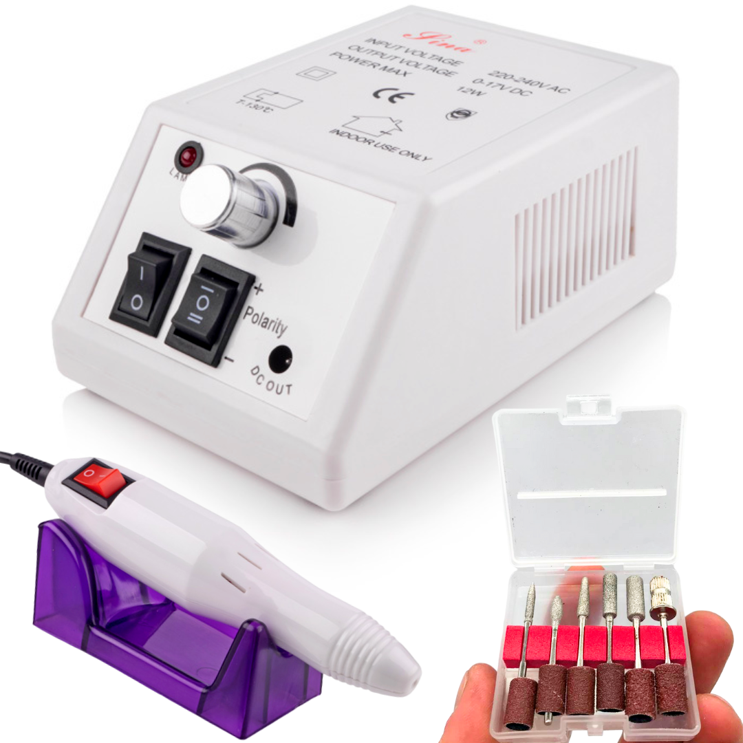 Фрезер для манікюру, 10 Вт (20000 об/хв), Lina 2000, Білий / Професійний апарат для педикюру, фото 1