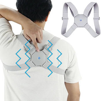 Корсет для спини з вібрацією та USB, Nuoyi miao smart sensor corrector / Коректор постави з масажером