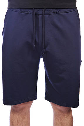 Шорти чоловічі трикотаж Polo 25-1487 темно-сині, фото 2