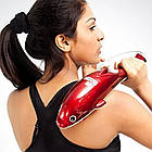 Інфрачервоний електромасажер для тіла Дельфін RF-889 DL117 червоний з функцією прогрівання та вібрації для спини, фото 2