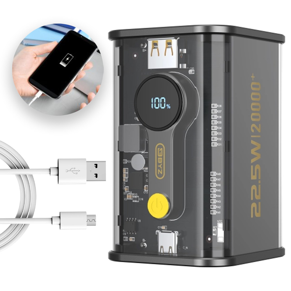 Павербанк 10000mAh з USB, 22.5W LENYES PX152D / Портативний зарядний пристрій, фото 1