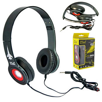 Навушники MDR KS-611 дротяні, Чорні / Накладні навушники для комп'ютера та смартфона