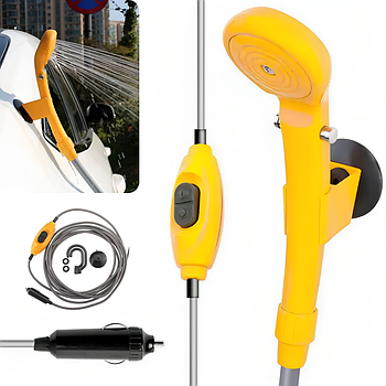 Автомобільний душ від прикурювача SHOWER SET AA2-2 / Похідний портативний душ / Туристичний автодуш