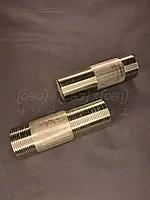 Згін нержавіючий довгий Ду32 (1"1/4) різьбовий, н/ж сталь AISI 304, Ру16 (Class 150), BSPP, без комплекту