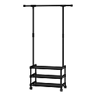 Підлогова вішалка для одягу SINGLE-POLE RACK 169х93х35 см зручна стійка для зберігання одягу в передпокої, фото 2