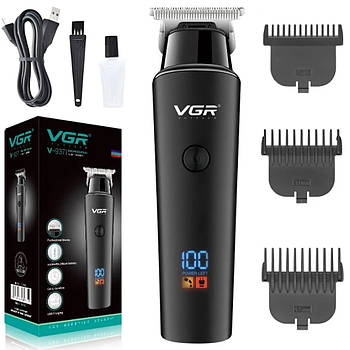 Машинка для стрижки з 3 насадками, VGR V-937 / Тример для акумуляторів для стрижки / Чоловічий тример для стрижки