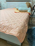 Ковдра літня полуторна, бавовняне волокно 155х215см. Легка стьобана ковдра ТМ ODA., фото 2