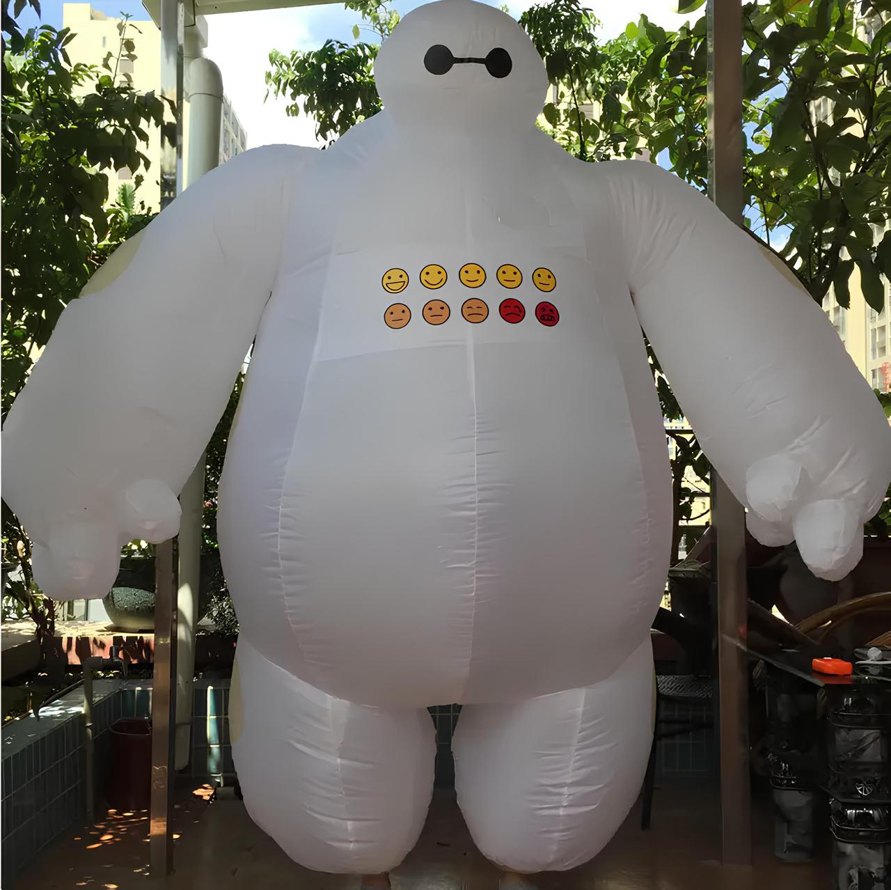 Костюм надувний Беймакс Baymax RESTEQ на дорослого Місто Героїв для косплею та вечірок