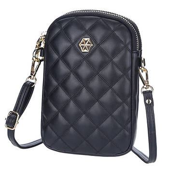 Жіноча сумка через плече Boiseen, Чорна/ Сумка для телефона на ремінці/ Маленька сумка крос-боді