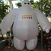 Надувний костюм Беймакс Baymax RESTEQ для дорослих 2.2 м, косплей костюм з Місто Героїв, білий костюм надувний для вечірок та свят