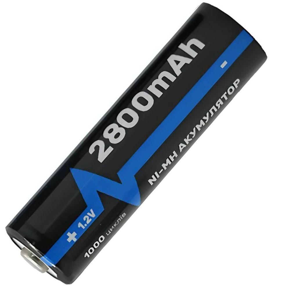 Акумулятор пальчиковий АА, 2800mAh, 1,2v (1 шт) Arexes / Батарейка акумуляторна / Батарейка АА, фото 1