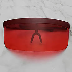 Модні сонцезахисні окуляри RESTEQ із великою оправою пляжного типу, Червоні окуляри, фото 4