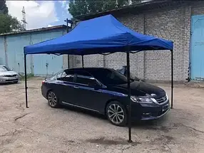 Дах тент для намету павільйону 3×4.5 м Синій Крихий тент на розсувний намет, фото 4