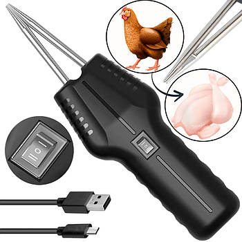 Інструмент для видалення пір'я у птиці, від USB, 160Вт / Електричний вищипувач пір'я