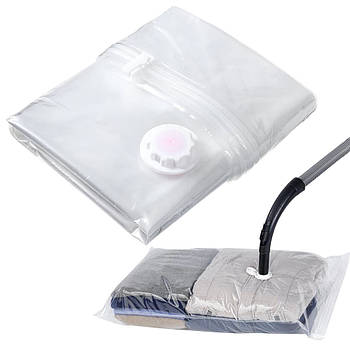 Вакуумні пакети для одягу Vacuum Bag 80х110 см / Вакуумні мішки для одягу / Пакети вакуумні