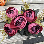 Штучні квіти Букет півонії камелія, лютики, рананкулюс 30 см, фото 2