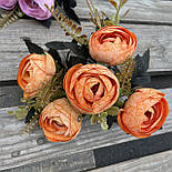 Штучні квіти Букет півонії камелія, лютики, рананкулюс 30 см, фото 2